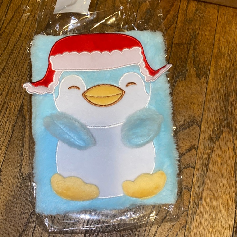 Penguin furry notebook